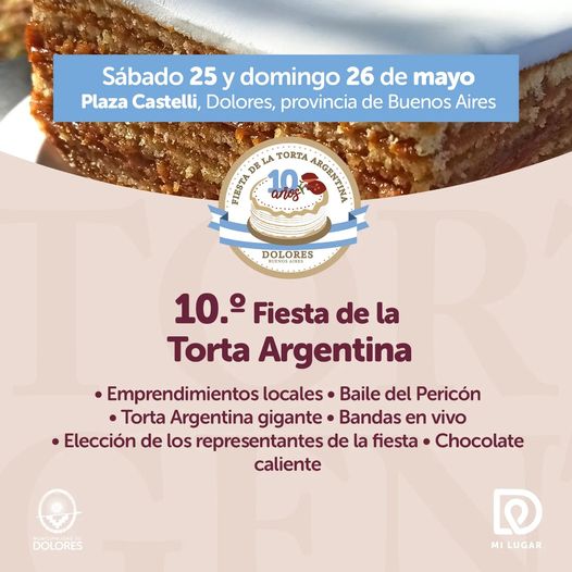 ¡Prepárate para la 10° edición de la Fiesta de la Torta Argentina! 🎉🍰